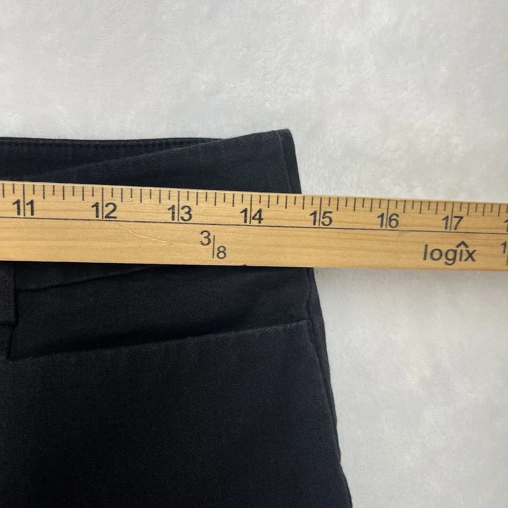LOFT Outlet Parker Straight Leg Pants Womens 6 Black Minimal Staple
